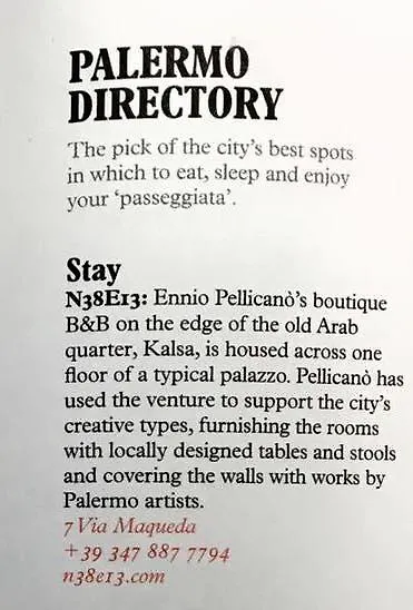 N38E13 Bb Art Design Bed & Breakfast Palermo